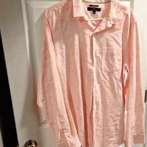 Marc Anthony Light Pink Casual Button-Down Shirt